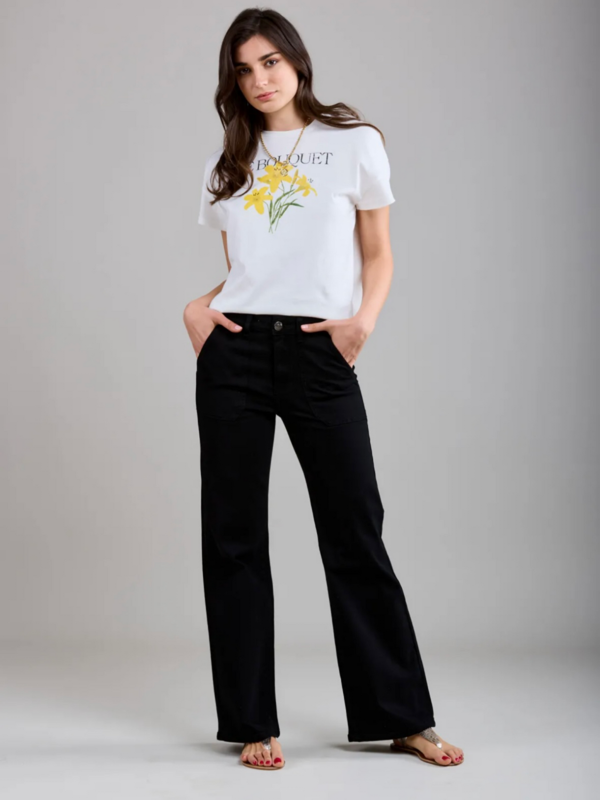 Crush Wide Leg - Black