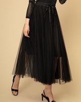 Tessa Tulle Skirt Black