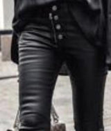 Jean Lux Leather Look Black