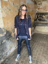 Jean Lux Leather Look Black